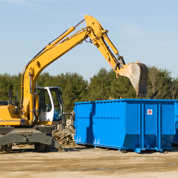 can i pay for a residential dumpster rental online in Woodville